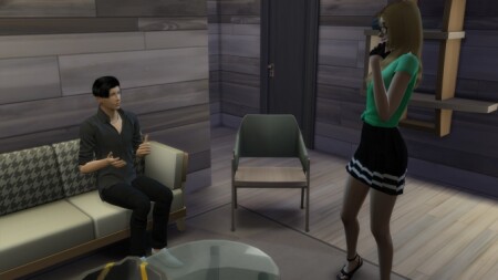 No Autonomous Sitting While Talking by TAESimmer at Mod The Sims