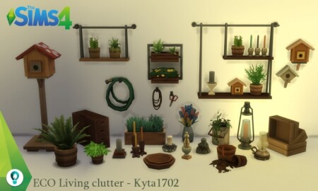 ECO Living Decoration clutter at Simmetje Sims