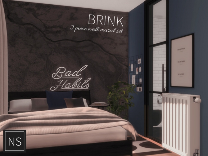 Brink Wall Murals by networksims at TSR » Sims 4 Updates