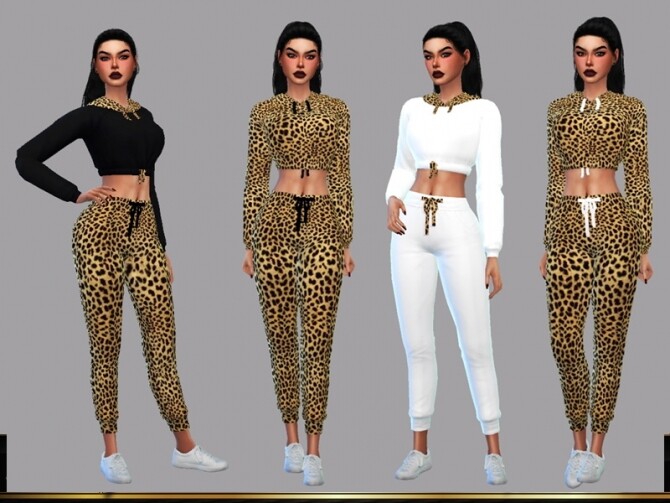 Sims 4 Tamara sweatpants by LYLLYAN at TSR