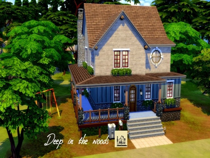 Sims 4 Deep in the woods house by GenkaiHaretsu at TSR