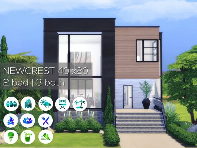 Sims 4 Modern Home by Summerr Plays at TSR