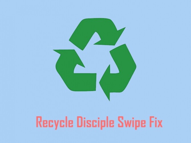 Sims 4 Recycle Disciple Swipe Fix by homunculus420 at Mod The Sims