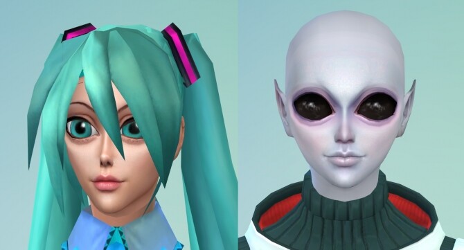 Sims 4 Alien/Anime Style Eye Preset by tklarenbeek at Mod The Sims