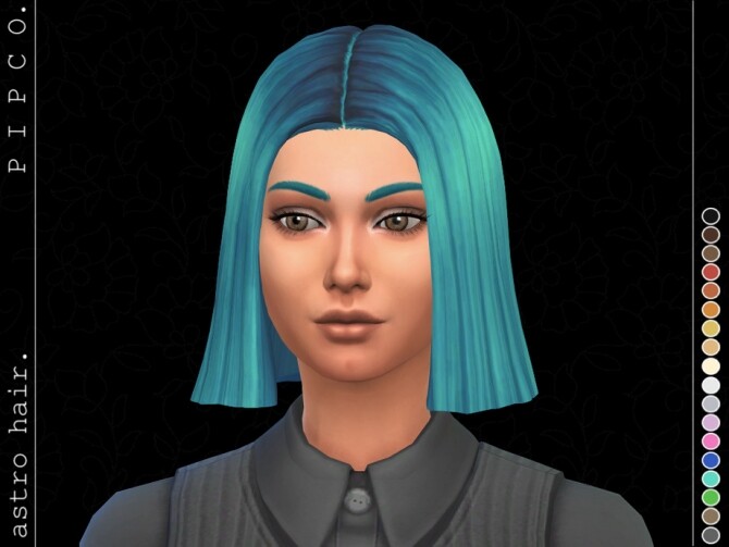 Sims 4 Astro hair by Pipco at TSR