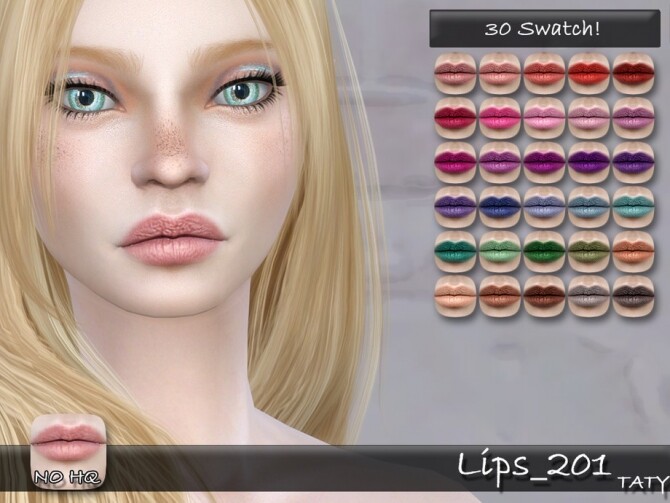 Sims 4 Lips 201 by tatygagg at TSR