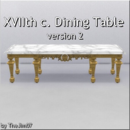 XVIIth century dining table by TheJim07 at Mod The Sims
