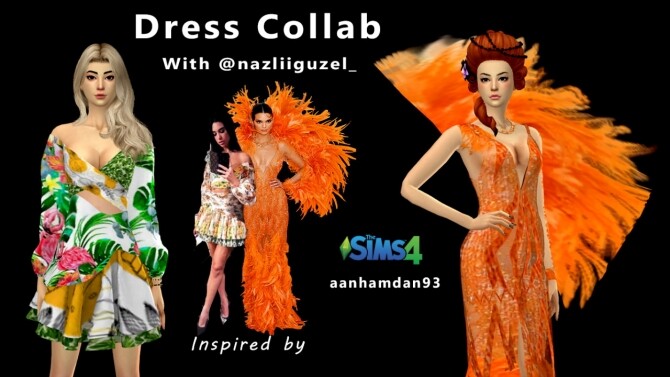 Sims 4 Dress Collab With Nazliiguzel at Aan Hamdan Simmer93