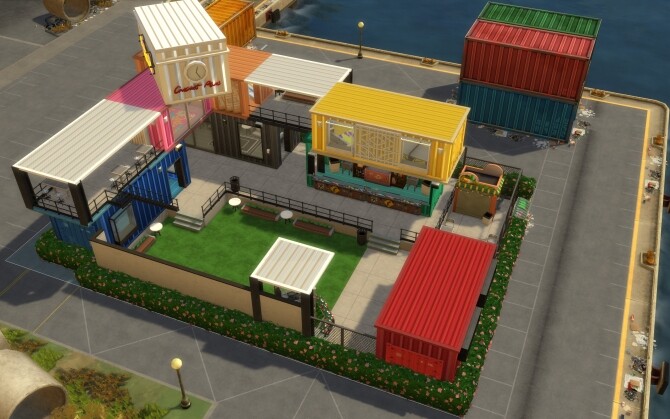 Sims 4 Container Bar by spablo at Mod The Sims