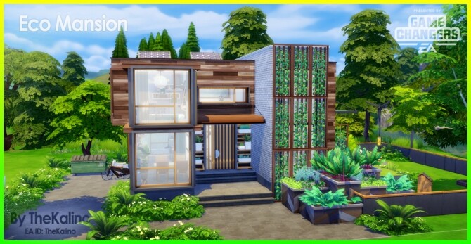 Sims 4 Eco Mansion at Kalino