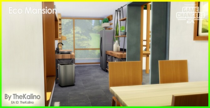 Sims 4 Eco Mansion at Kalino