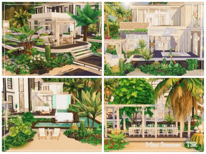 Sims 4 Modern Beach Mansion by Mini Simmer at TSR