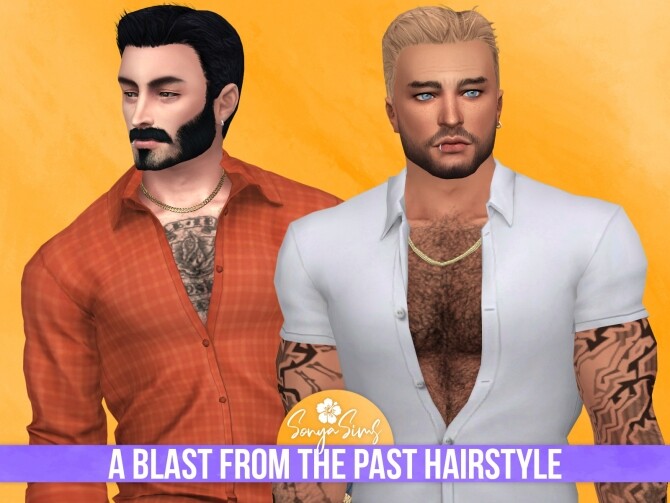 Sims 4 A BLAST FROM THE PAST HAIRSTYLE at Sonya Sims