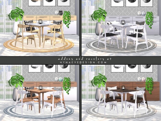 Sims 4 Avis Dining Room by NynaeveDesign at TSR