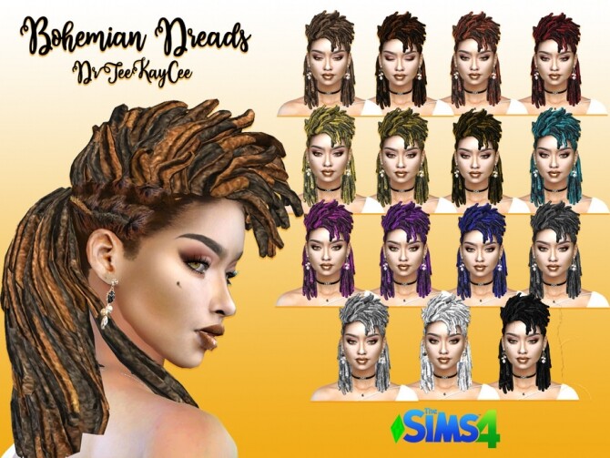 Sims 4 Bohemian Dreads by drteekaycee at TSR