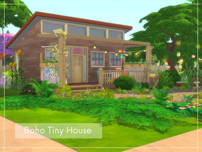 Sims 4 Boho Tiny House by A.lenna at TSR