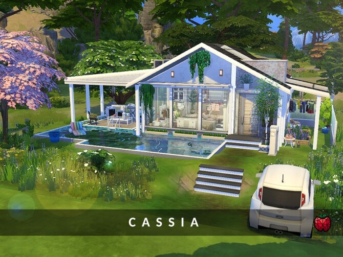 Sims 4 Cassia tiny home no cc by melapples at TSR