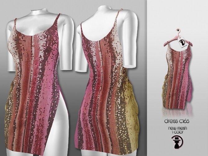 Sims 4 Dress C165 by turksimmer at TSR