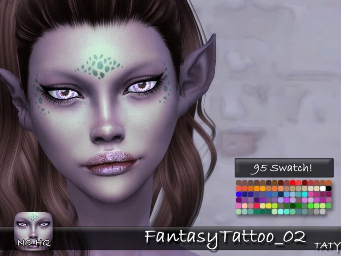 Sims 4 Fantasy Tattoo 02 by tatygagg at TSR