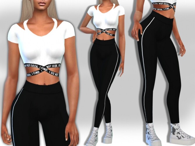 Sims 4 Full Athletic Outfits by Saliwa at TSR