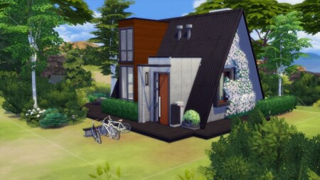 Modern A-Frame House No CC by Chaosking at Mod The Sims