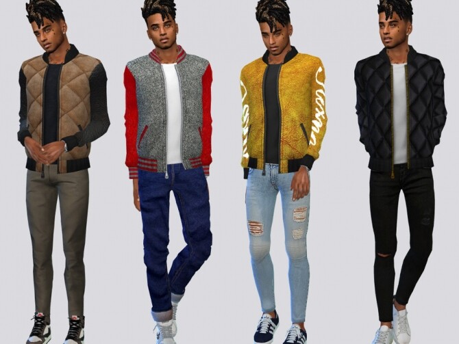 Sims 4 Neil Letterman Jacket by McLayneSims at TSR