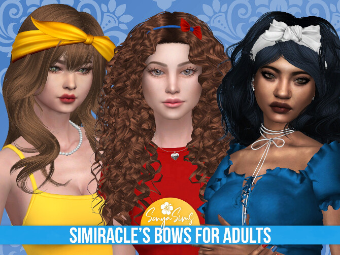 Sims 4 SIMIRACLE’S BOWS by Sonya Sims at Sonya Sims