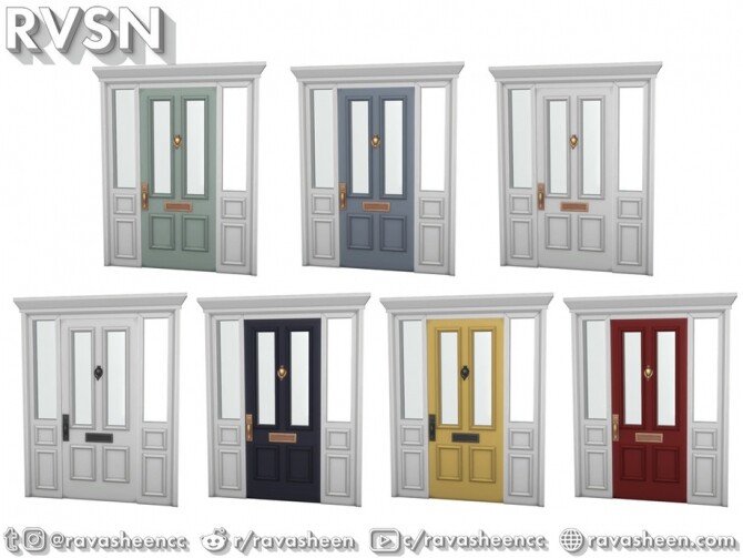 Sims 4 Shut The Front Door Set by RAVASHEEN at TSR