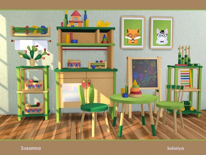 Sims 4 Susanna kids room by soloriya at TSR