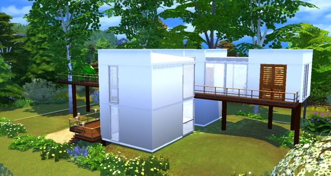 Sims 4 Walkway House by valbreizh at Mod The Sims
