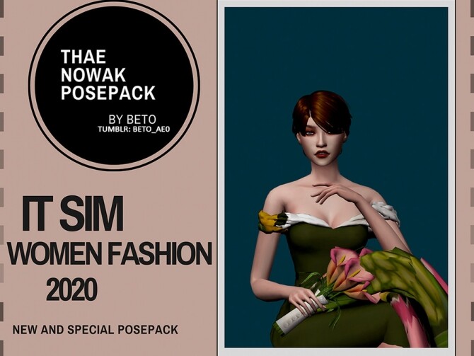 Sims 4 Thae Nowak Pose Pack by Beto ae0 at TSR