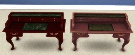 All-Purpose Desk Raised Wood Recolor by xordevoreaux at Mod The Sims