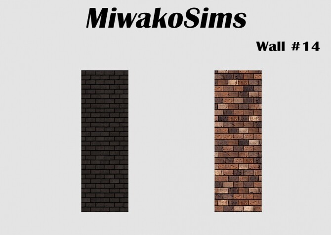 Sims 4 Collection #14 walls at MiwakoSims