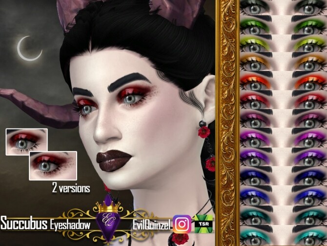 Sims 4 Succubus Eyeshadow by EvilQuinzel at TSR