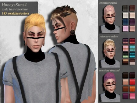 Male hair retexture by HoneysSims4 at TSR