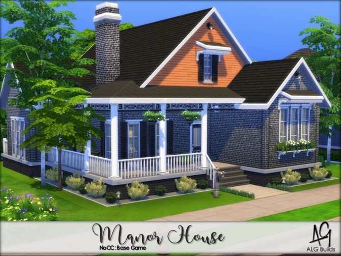 Sims 4 Manor House by ALGbuilds at TSR