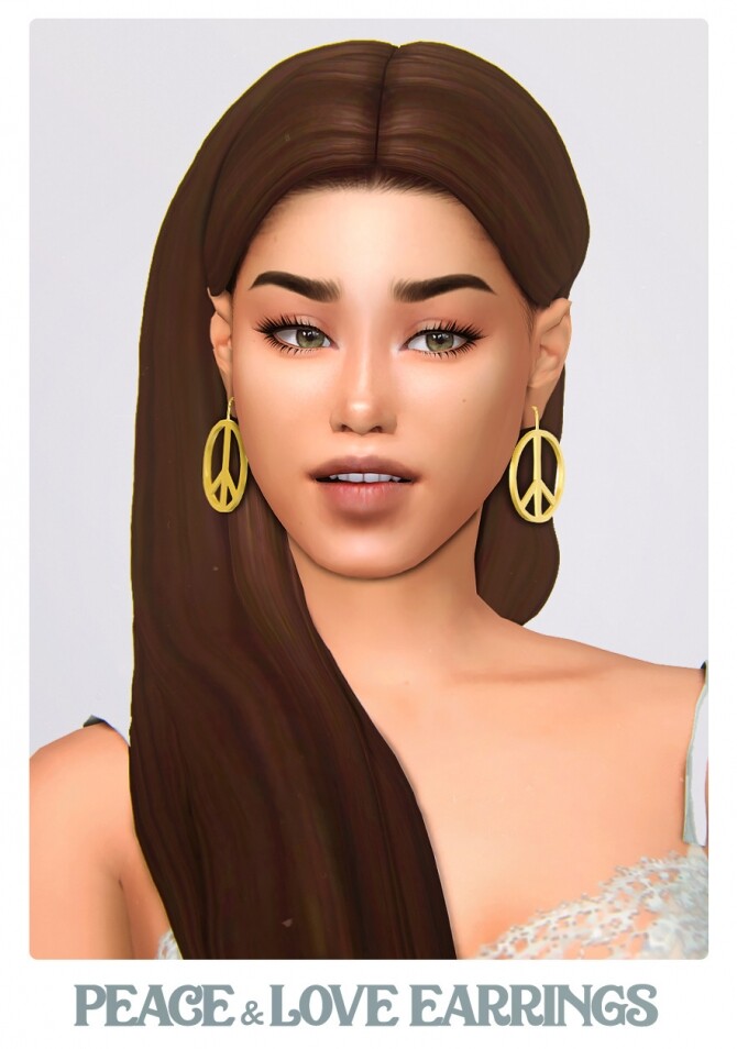 Sims 4 SUMMER BLUES: Hair and earrings set at SimsTrouble
