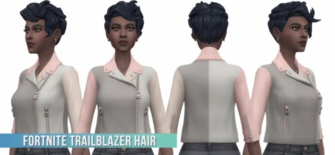 Sims 4 Fortnite Trailblazer Hair Conversion/Edit at Busted Pixels