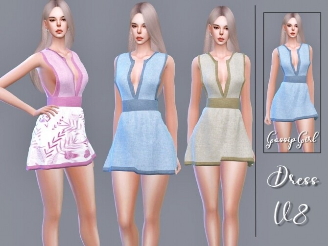 Sims 4 Dress V8 by GossipGirl S4 at TSR