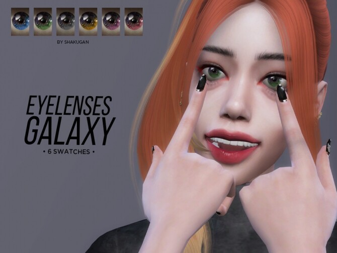 Sims 4 Galaxy eye lenses by Alexa Catt at TSR