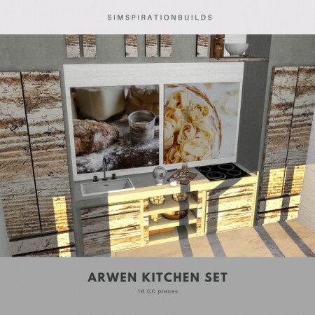 Arwen kitchen set at Simspiration Builds