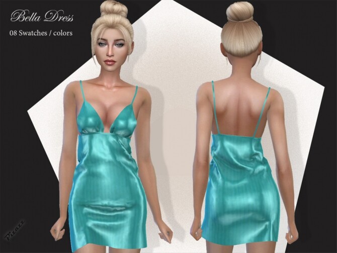 Sims 4 Bella Dress by pizazz at TSR