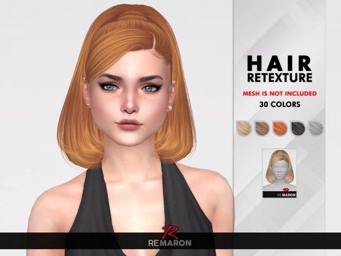 Bella Hair Retexture by remaron at TSR » Sims 4 Updates