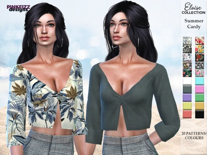 Sims 4 Eloise Summer Cardy PF125 by Pinkfizzzzz at TSR