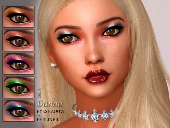 Sims 4 Danna Eyeshadow by Suzue at TSR