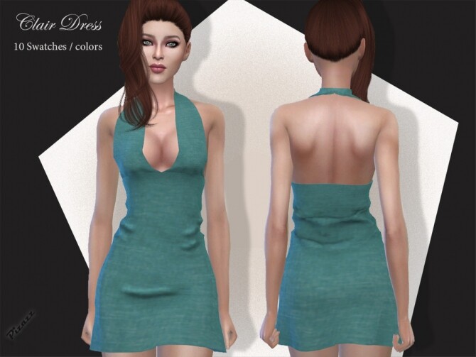 Sims 4 Clair Dress by pizazz at TSR