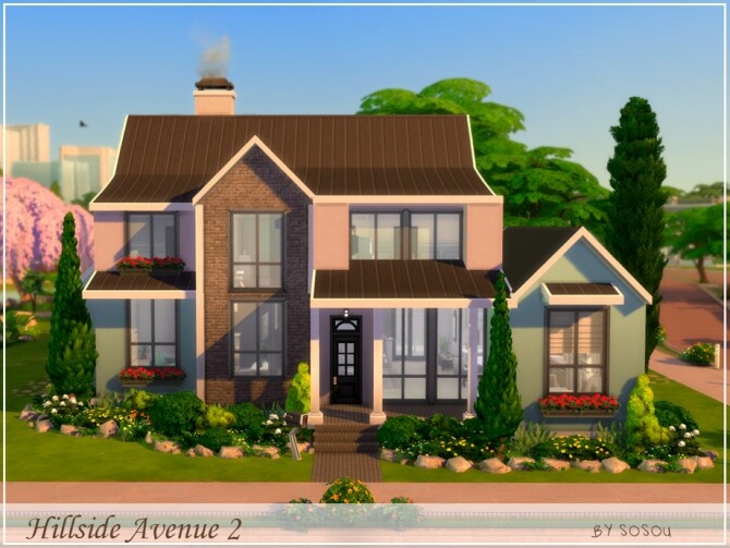 Sims 4 Hillside Avenue 2 Home by Sosou at TSR