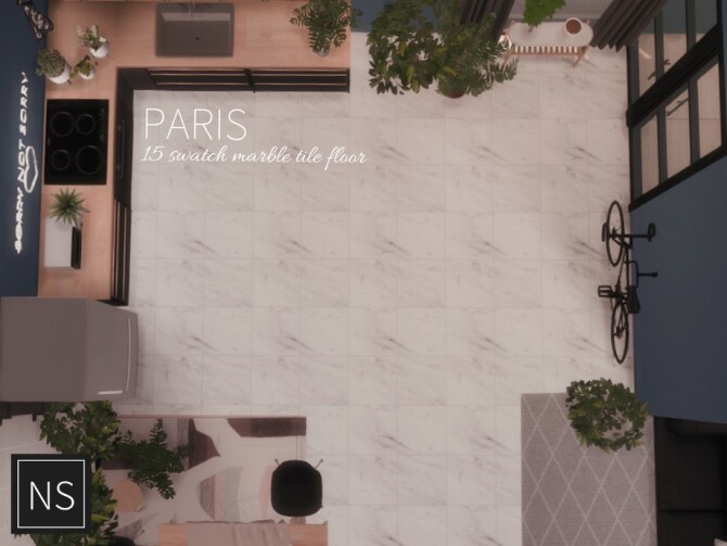 Sims 4 Paris Marble Tiles by Networksims at TSR