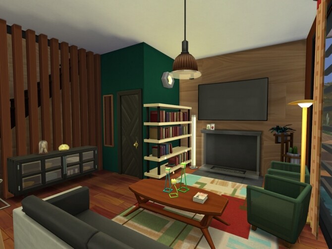Sims 4 Ruby Oasis Estate No CC by ssigga at TSR