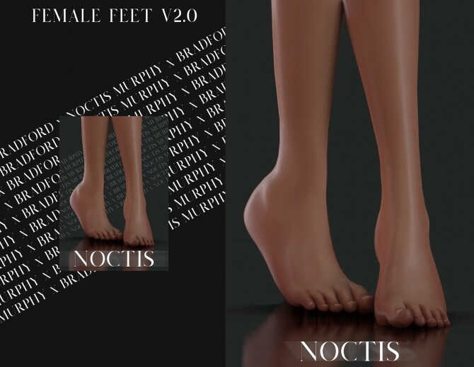 Sims 4 Female Feet V2 by Silence Bradford at MURPHY